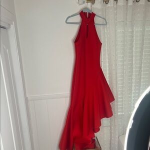 Elegant Red Halter gown